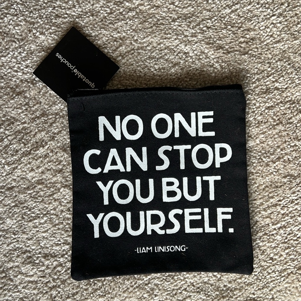 Quotable Canvas Cotton Pouch